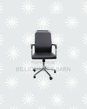 Practical Black Quilted Executive Swivel Chair | Home Office Use