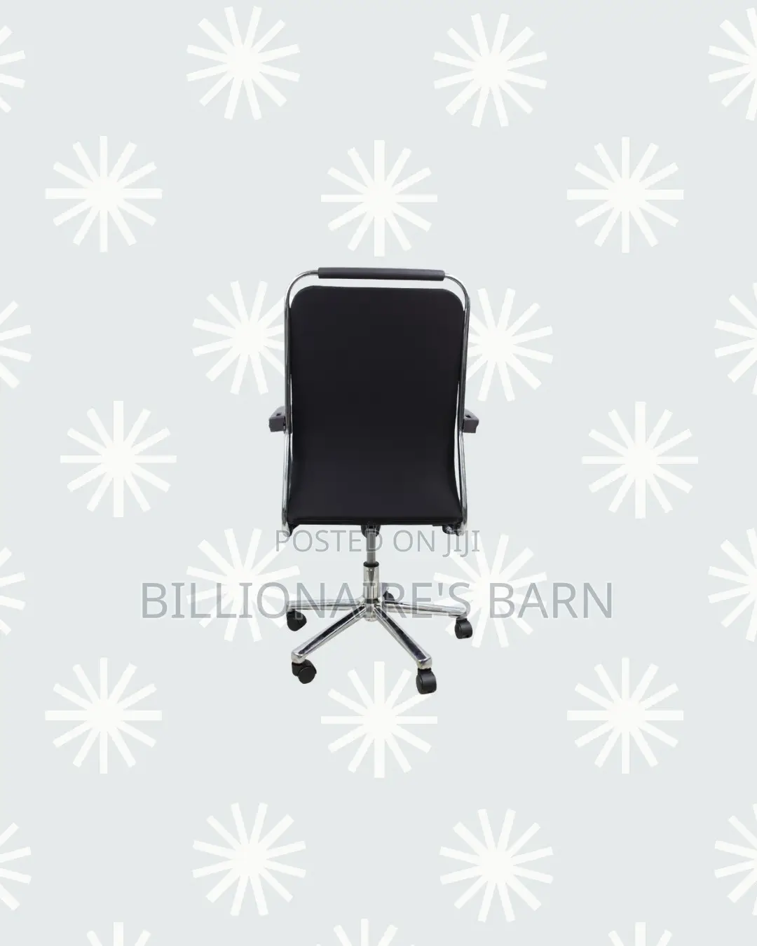 Practical Black Quilted Executive Swivel Chair | Home Office Use