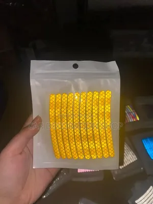 20pcs Yellow Reflective Safety High Visibility Stickers