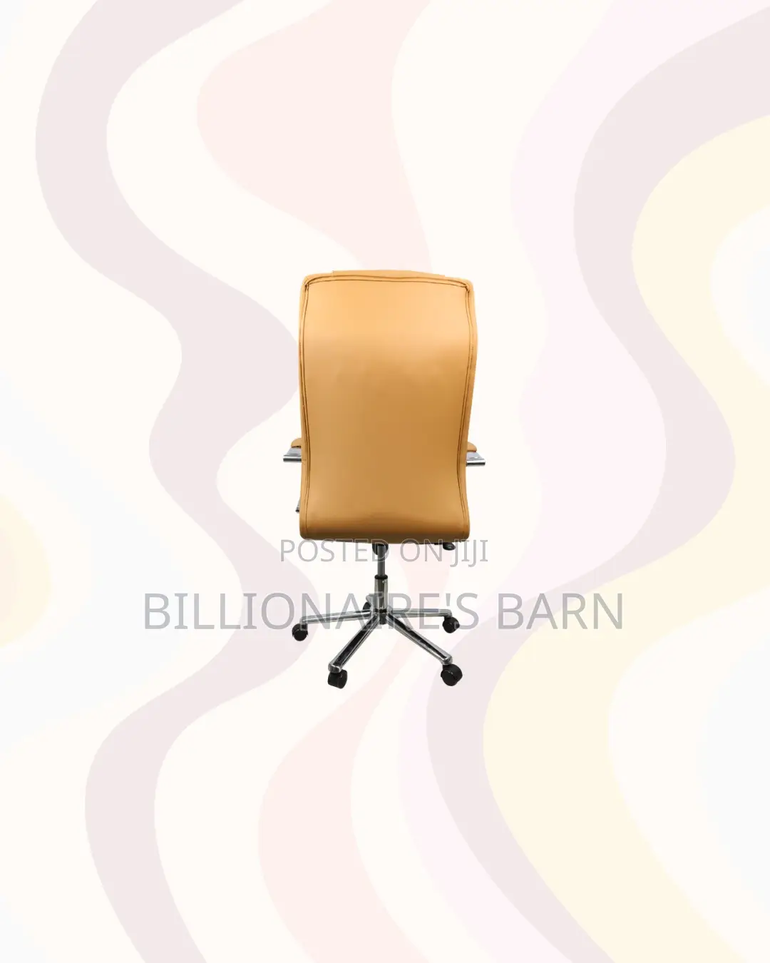 Practical Orange Quilted Executive Office Chair | Focused Work Session