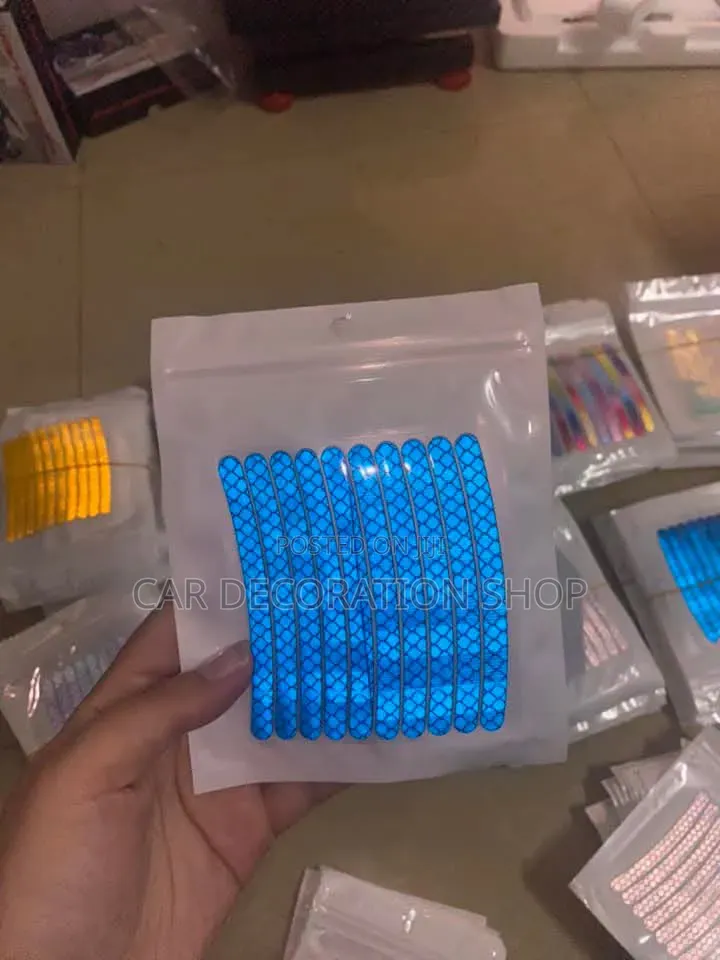 20pcs Wheel Rim Stickers in Red,white,blue,yellow for Bikes,cars,