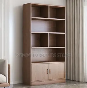 Offuce Cabinet; Home Office Book Shelf Unit With Open Spaces