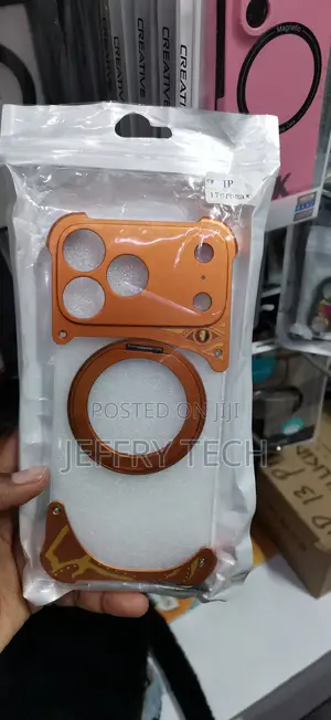 iPhone 17 Pro Max -Frameless Metal Magnetic Bumper Phone Case
