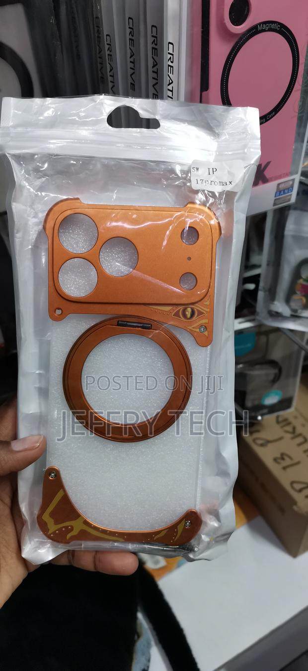 iPhone 17 Pro Max -Frameless Metal Magnetic Bumper Phone Case
