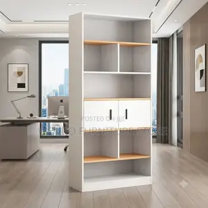 Offuce Cabinet; Home Office Book Shelf Unit With Open Spaces