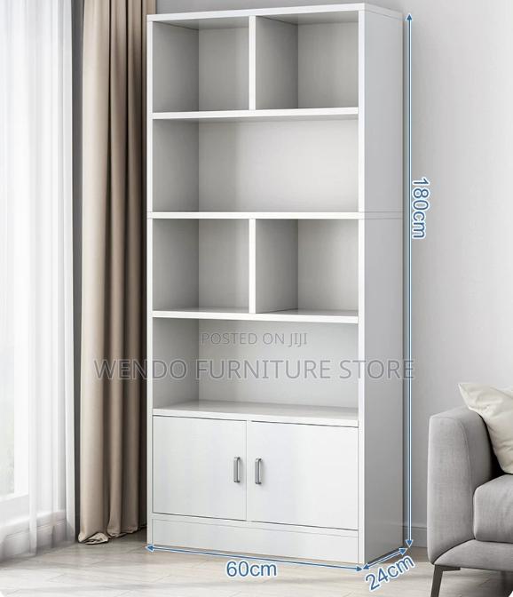 Offuce Cabinet; Home Office Book Shelf Unit With Open Spaces - thumbnail 7