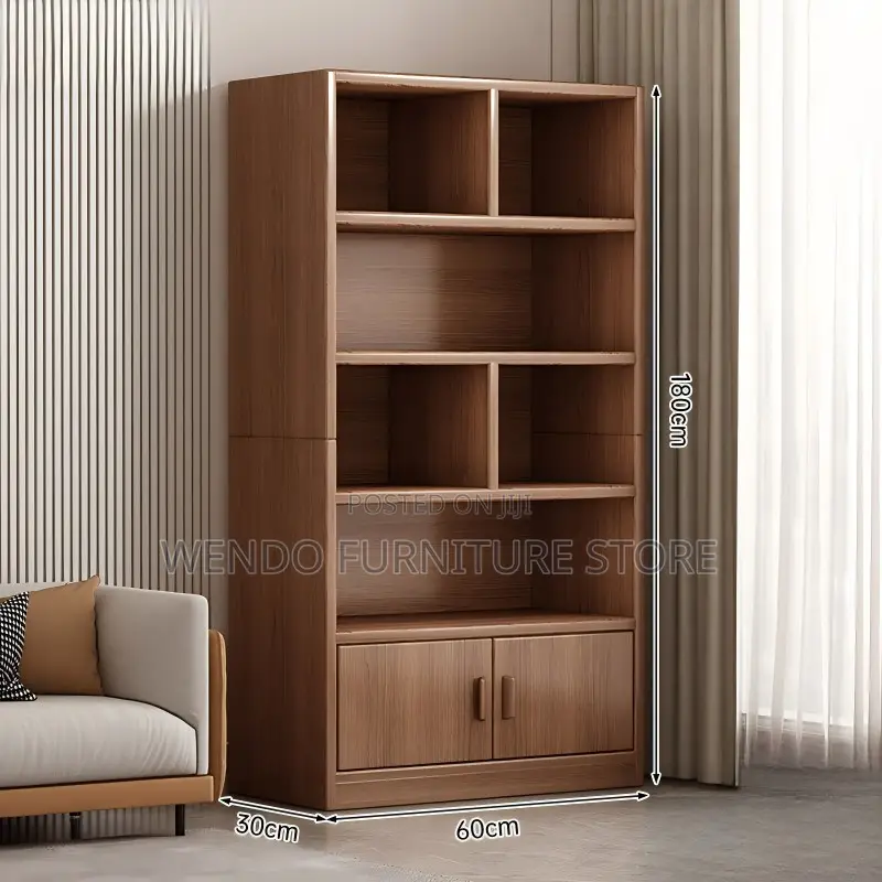 Offuce Cabinet; Home Office Book Shelf Unit With Open Spaces