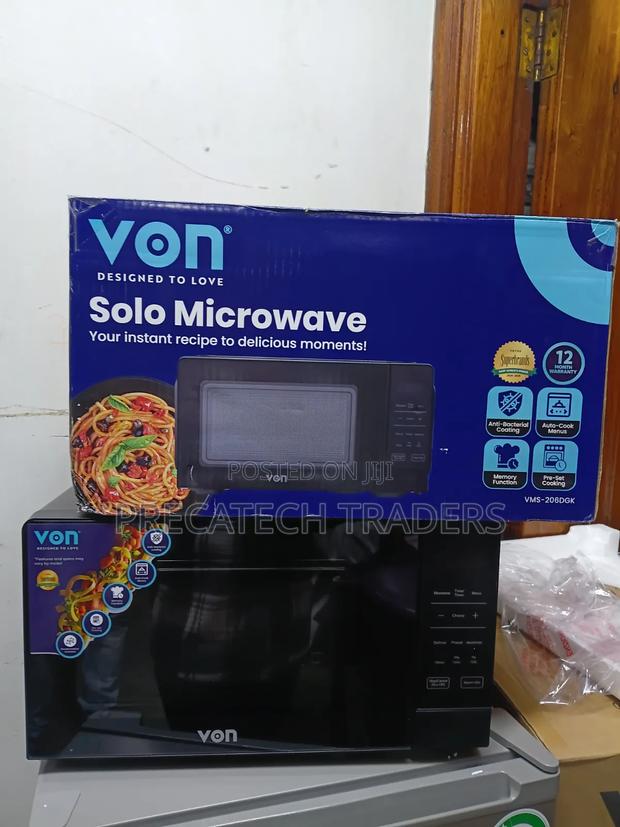 Von 20L Solo Microwave Oven – Digital Black