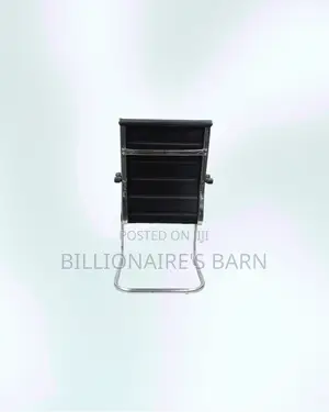 Practical Black Padded Cantilever Visitor Chair | Home Office Use