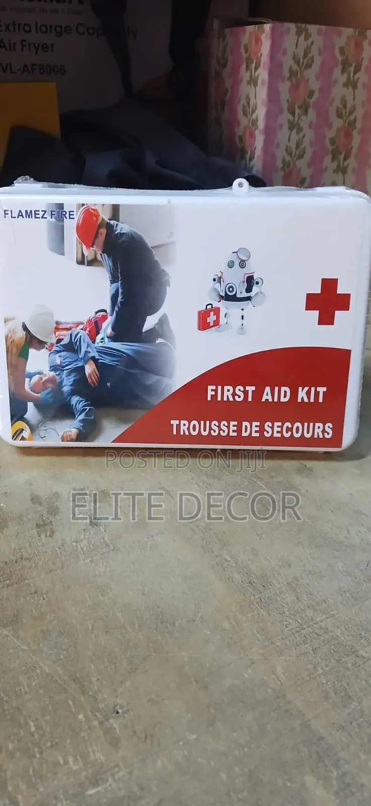 White First Aid Kit Box – Portable Medical Storage Case