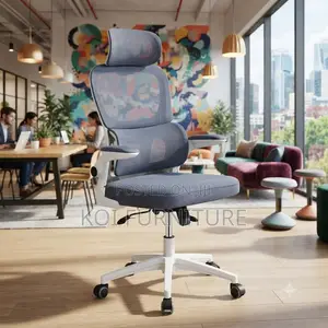 Office Chairs; Orthopedic Fabric Mesh Office Chair With Headrest