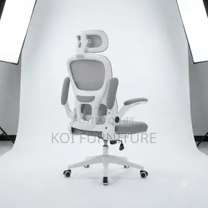 Office Chairs; Orthopedic Fabric Mesh Office Chair With Headrest