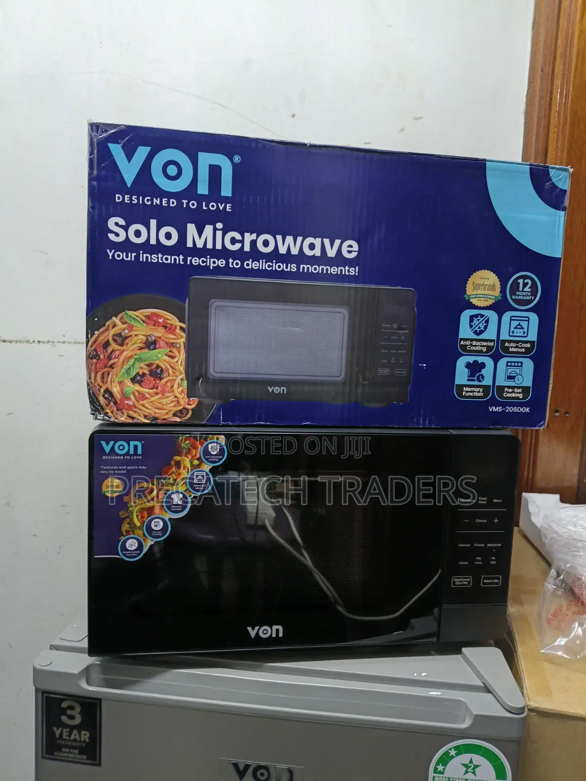 Von 20L Microwave Oven – Stylish Black Finish