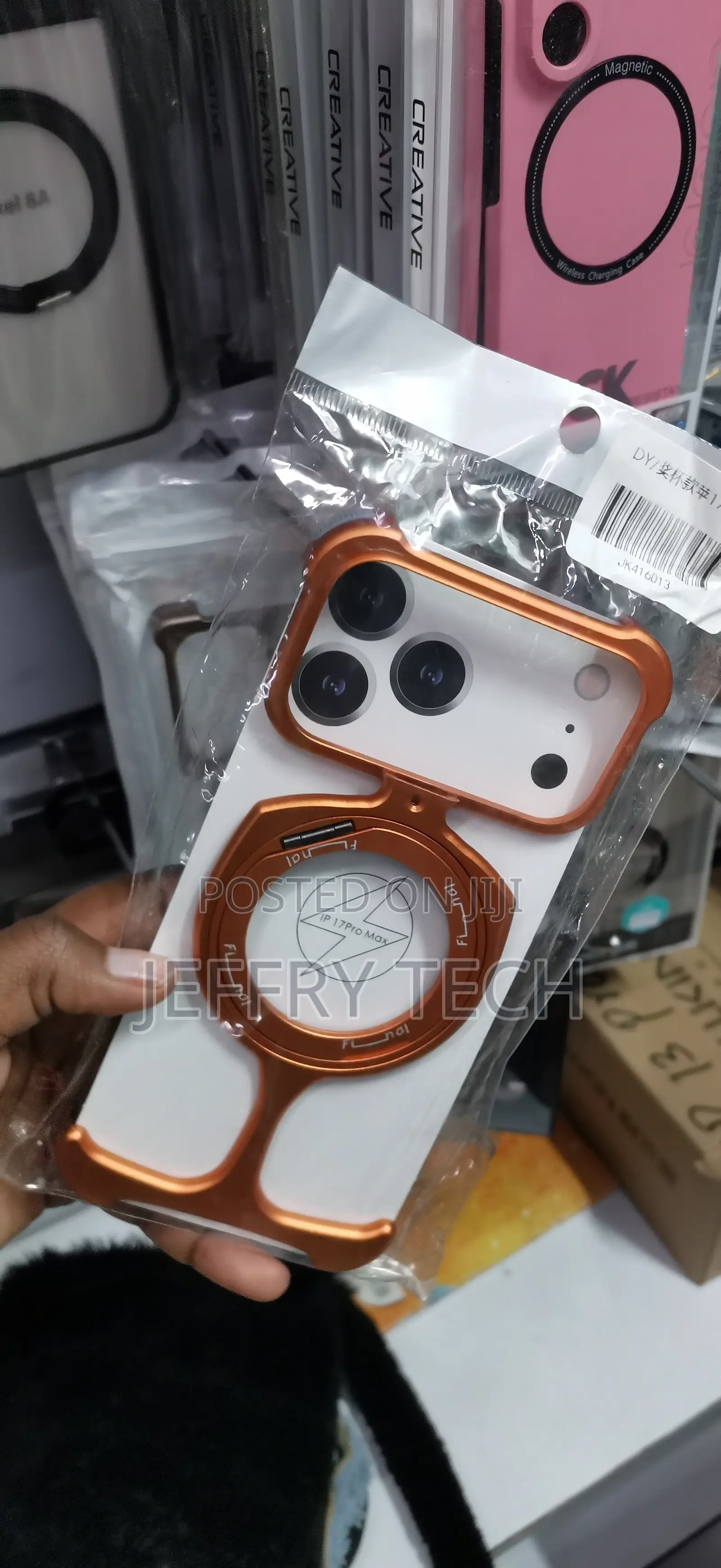 iPhone 17 Pro Max Distinctive, Orange-Colored Frameless Bumper Case