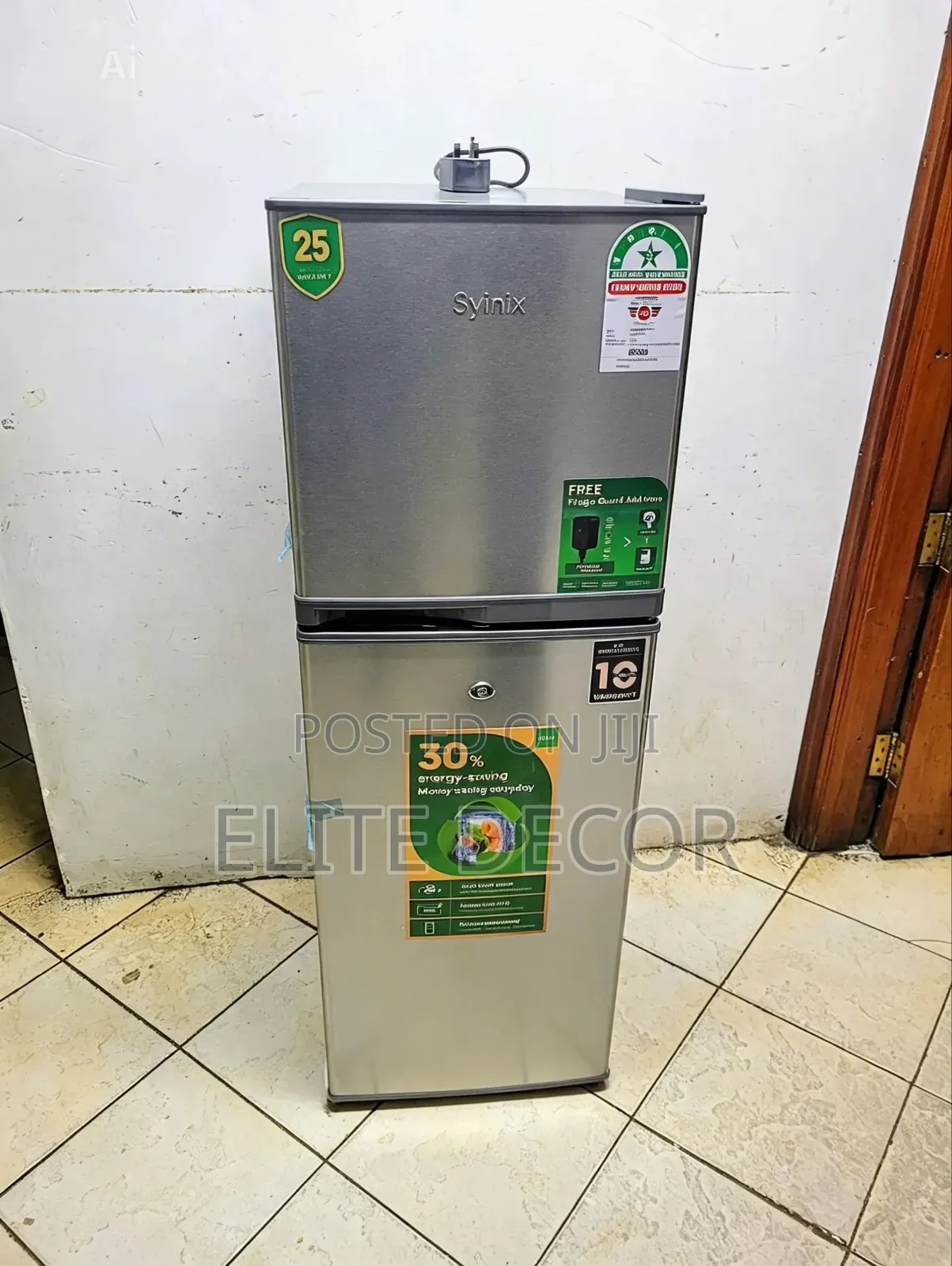 Syinix 138 Litres Double Door Refrigerator – Energy Saving