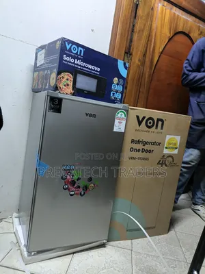 Von 91L Single Door Refrigerator – Silver