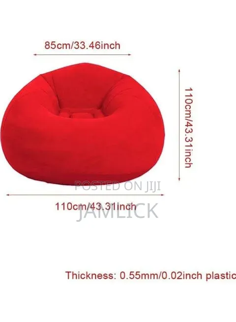 Inflatable Lazy Bean Sofa With Manual Pump –Pm