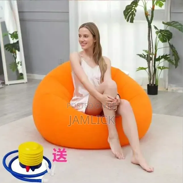 Inflatable Lazy Bean Sofa With Manual Pump –Pm