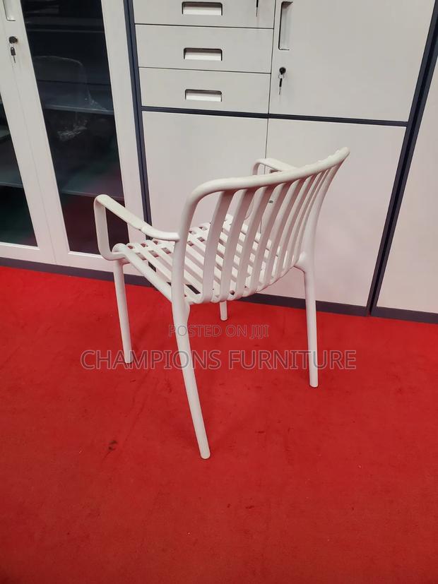 White Patio/Outdoor Chair - thumbnail 2