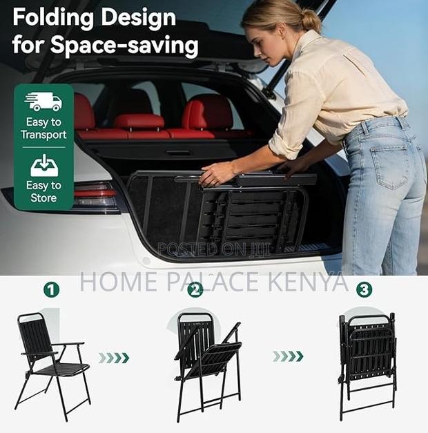 Foldable Chair: Marion Outdoor Metal Chair - thumbnail 3