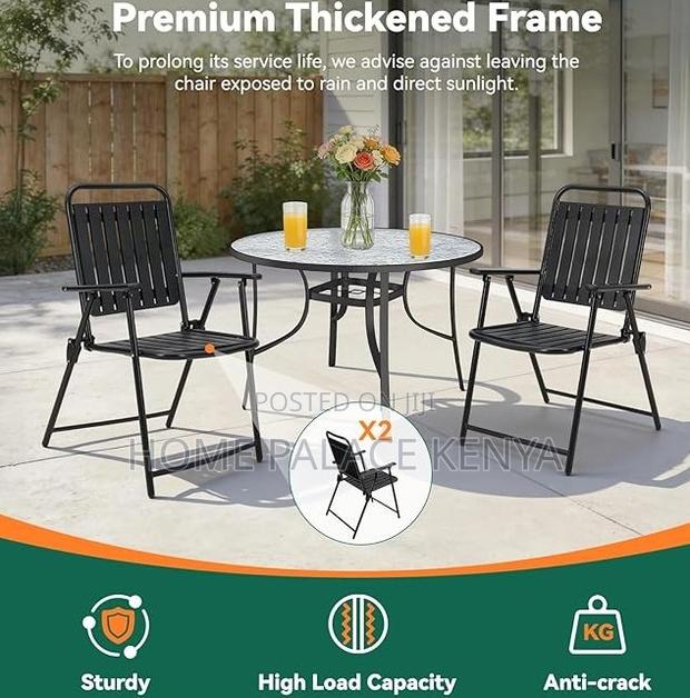 Foldable Chair: Marion Outdoor Metal Chair - thumbnail 4