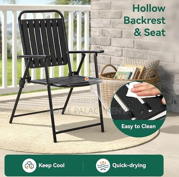 Foldable Chair: Marion Outdoor Metal Chair - thumbnail 5