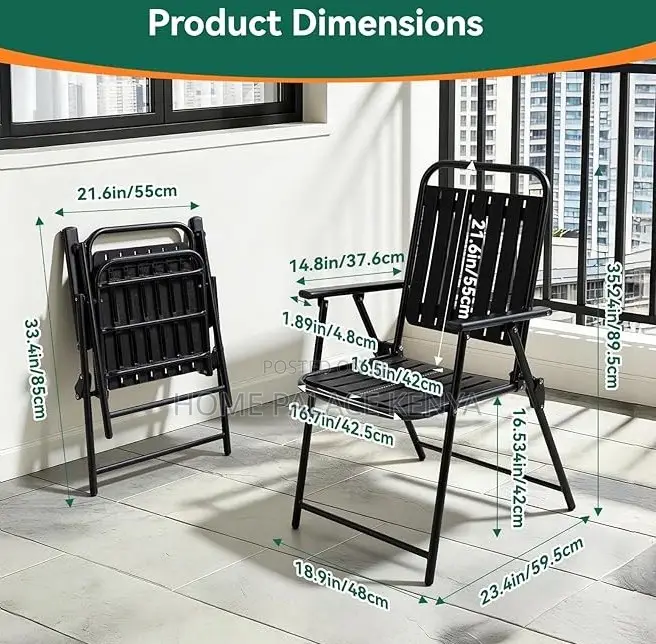 Foldable Chair: Marion Outdoor Metal Chair
