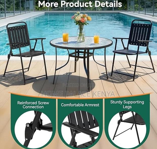 Foldable Chair: Marion Outdoor Metal Chair - thumbnail 8