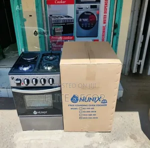 Nunix 50×55 Standing Cooker 3 Gas + 1 Electric | Oven Grill