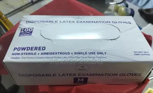 100pcs Disposable Latex Examination Gloves
