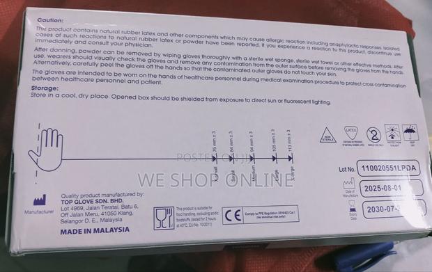 100pcs Disposable Latex Examination Gloves - thumbnail 3