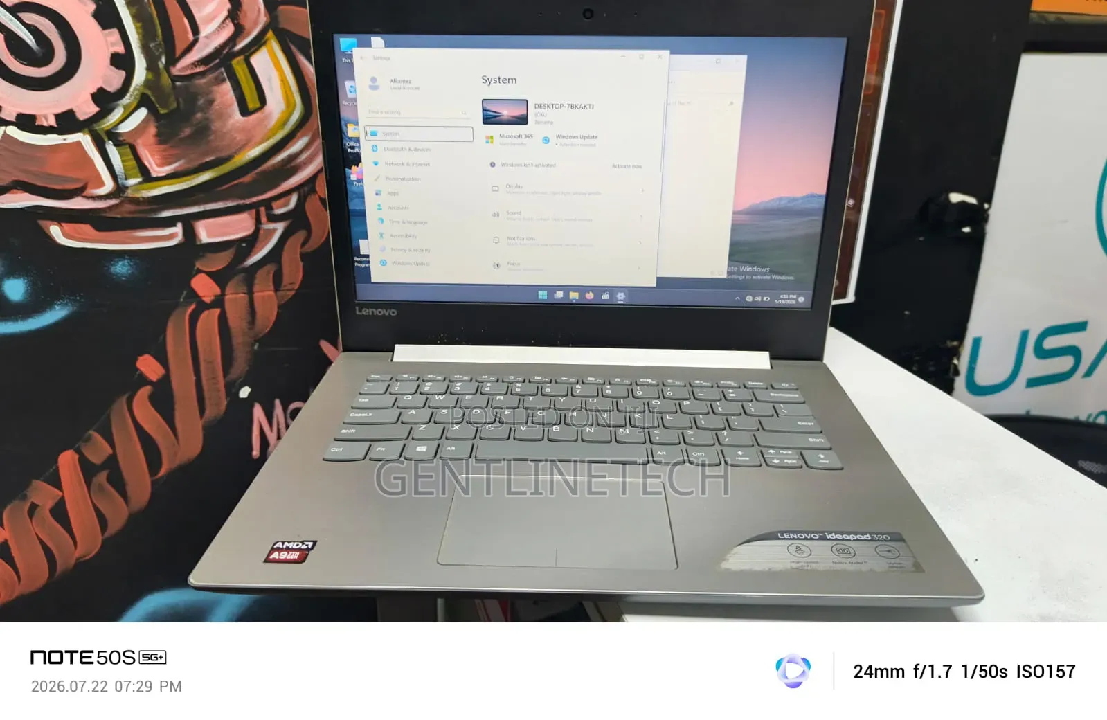 Laptop Lenovo IdeaPad 320 8GB AMD A8 HDD 128GB