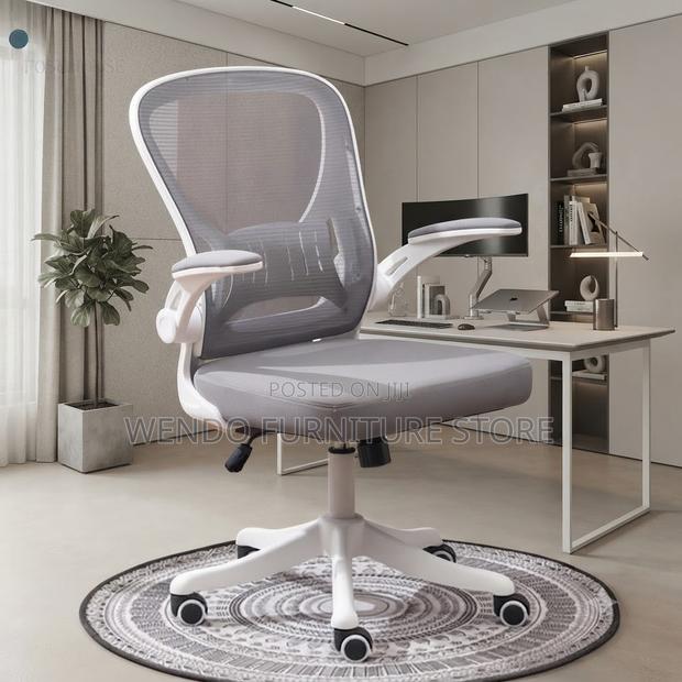Office Chairs; Ergonomic Home Office Fabric Chairs With Mid Back - thumbnail 2