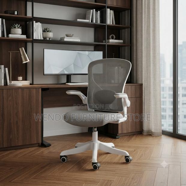 Office Chairs; Ergonomic Home Office Fabric Chairs With Mid Back - thumbnail 4