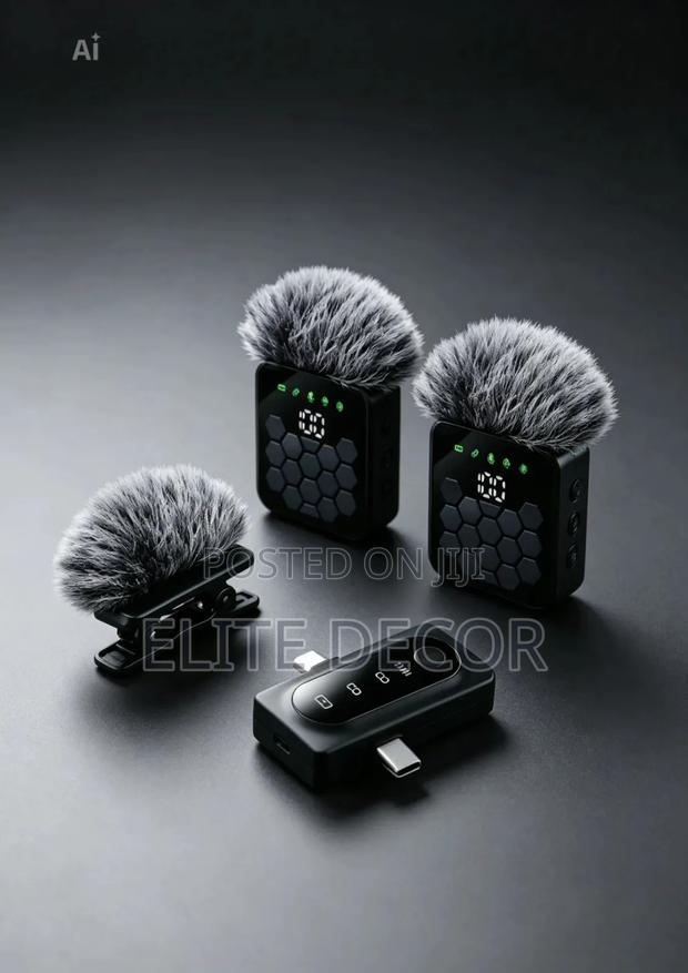 QY66 Wireless Microphone With Noise Cancellation | Dual Lapel Mic
