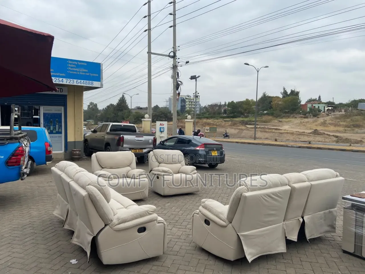 Luxury Cream 7 Seater Recliner
