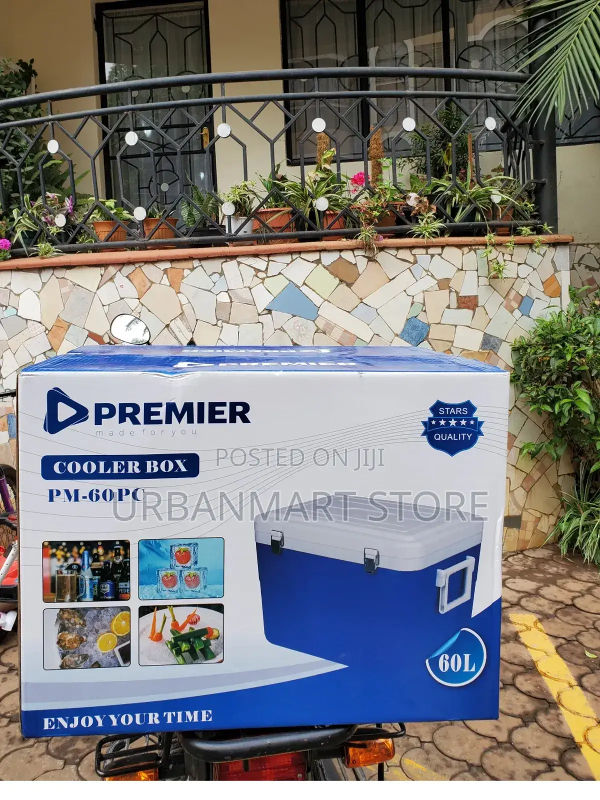 Premier 60L Portable Cooler Box With Carry Handles