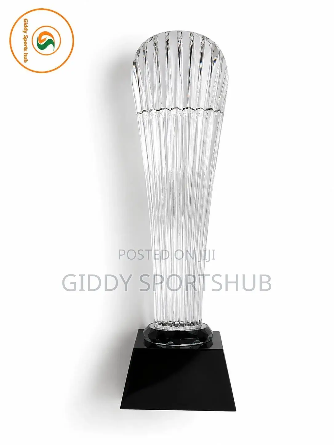 Premium Crystal Excellence Trophy With Black Base