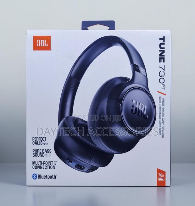 The JBL Tune 730BT Wireless Over-Ear Headphones Deliver Up to 76 Hours