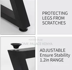 Dining Table: Chunky Heavy Duty Double Z Shaped Legs Table