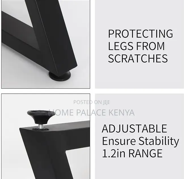 Dining Table: Chunky Heavy Duty Double Z Shaped Legs Table