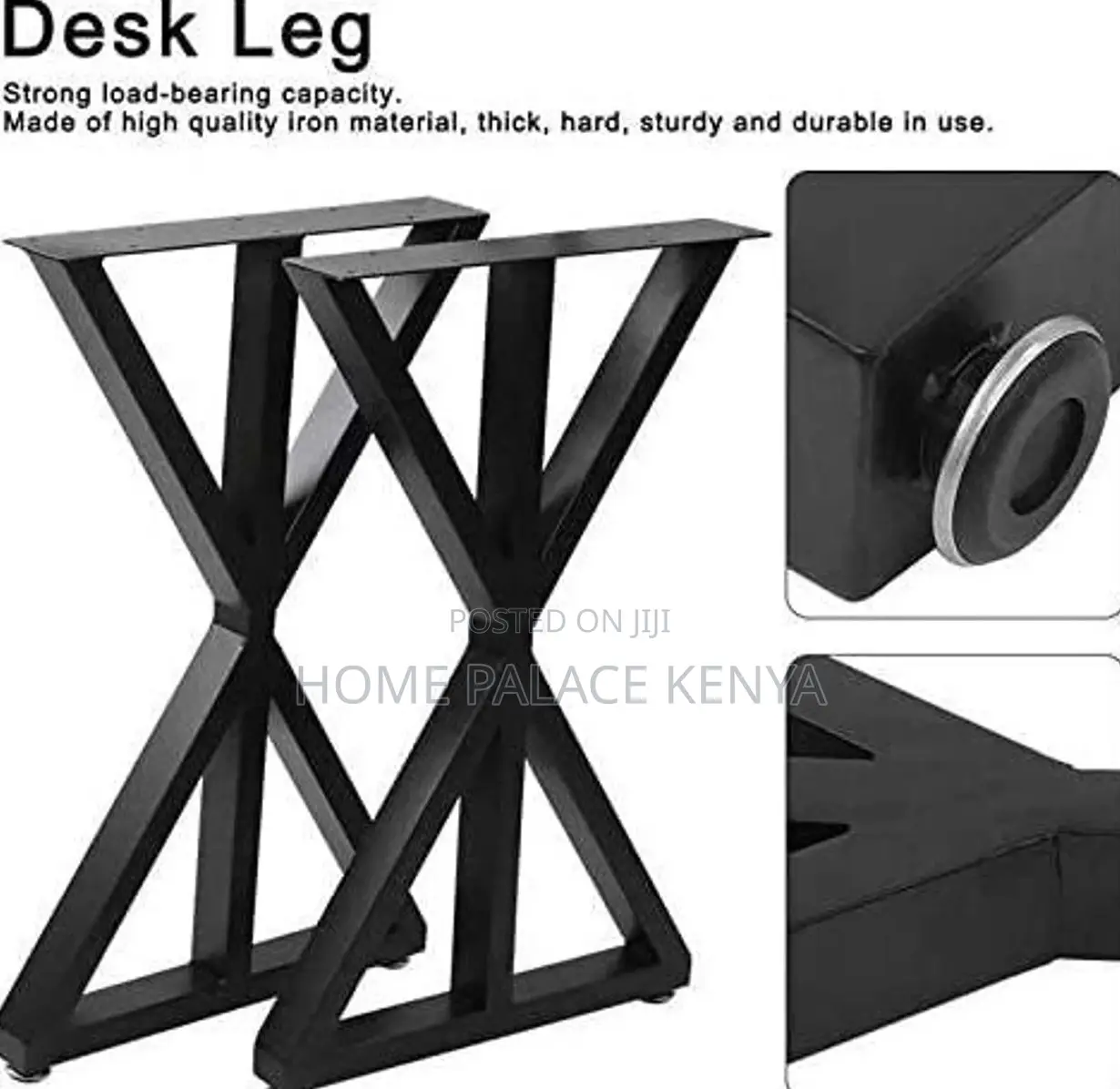 Dining Table: Chunky Heavy Duty Double Z Shaped Legs Table