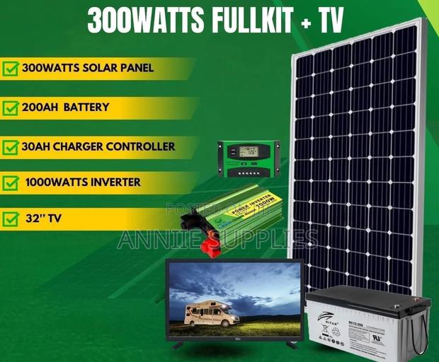 32 Inches TV+300w Solar Full Kit