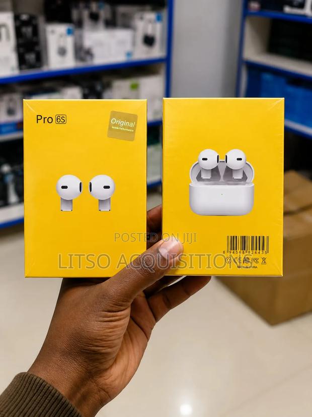 Pro 6S Wireless Bluetooth Earbuds With Charging Case – Touch Control - main view