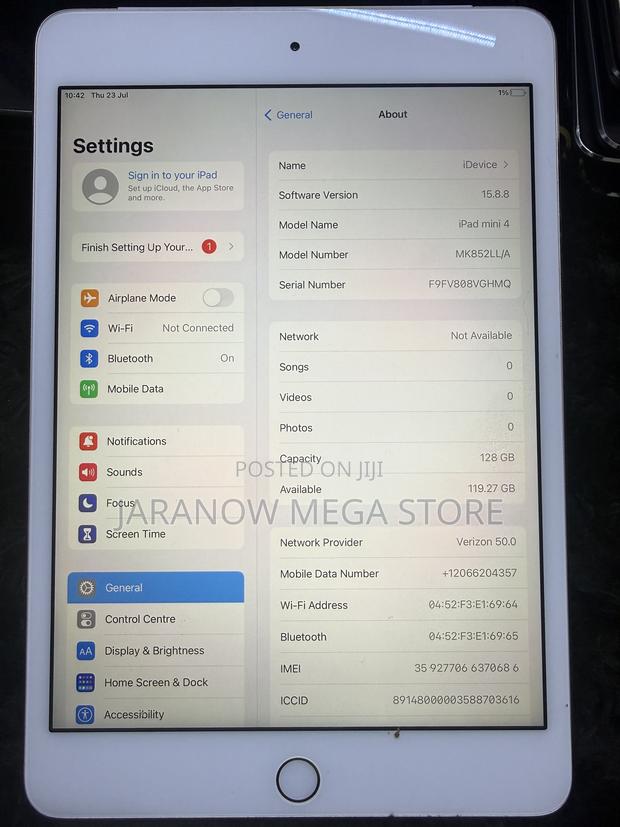 Apple iPad mini 4 128 GB Silver - thumbnail 2