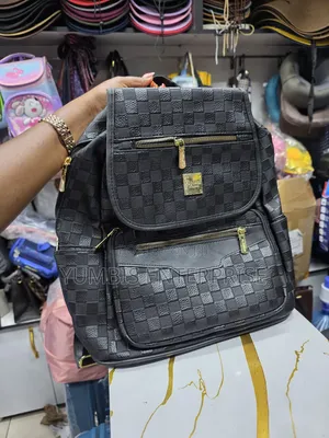 Leather Quality Black Backpack at 1200