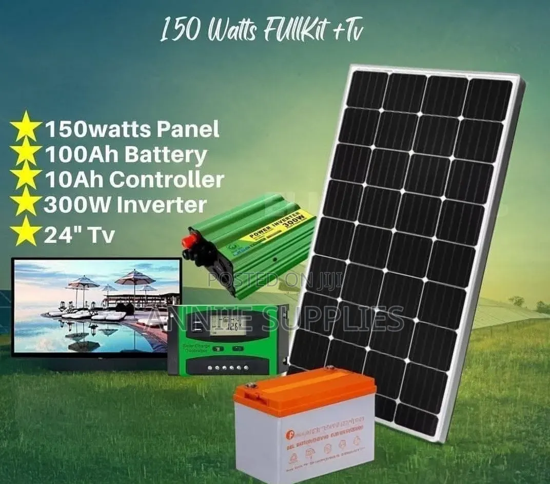 24 Inches TV+150w Solar Full Kit