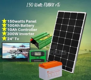 24 Inches TV+150w Solar Full Kit