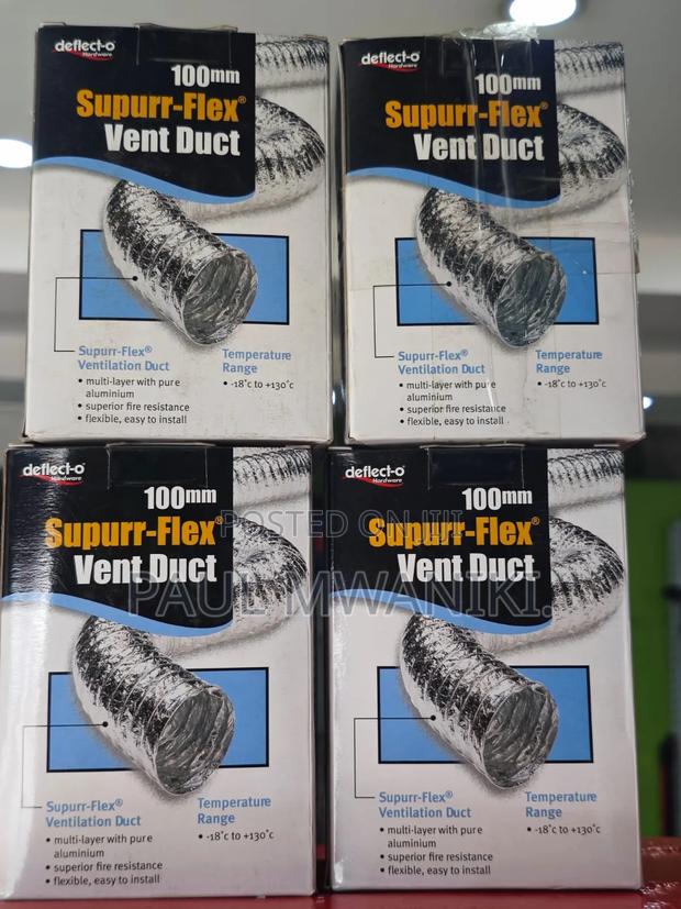 100 Mm Flexible Aluminium Ventilation Duct | Supurr-Flex Vent Duct