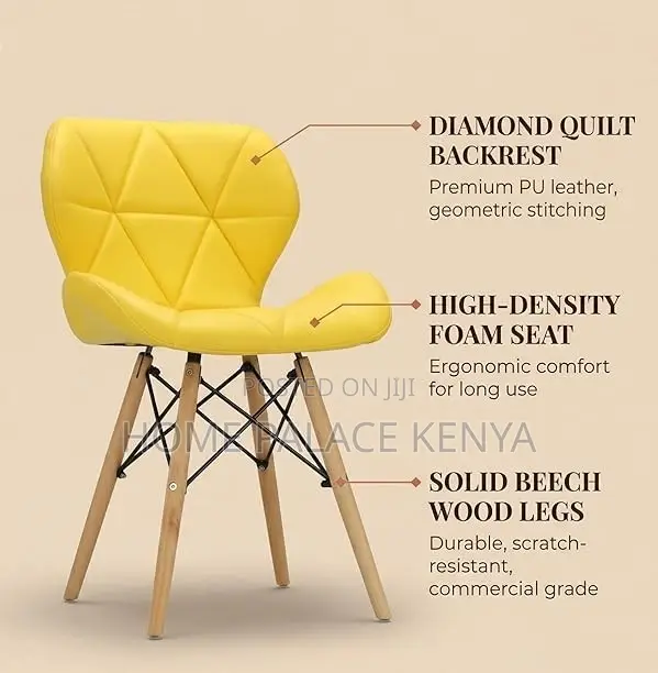 Dining Chair: Mid Back Stitched Fine Living Dining Chair